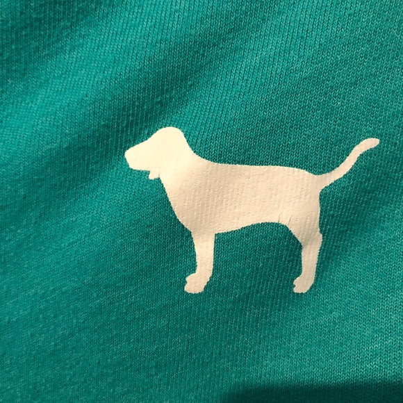 3/$15 Victoria’s Secret PINK teal zipper hoodie - Picture 5 of 10